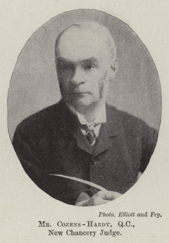 Bay Cozens-Hardy, QC, Yeni Chancery Yargıcı by English Photographer