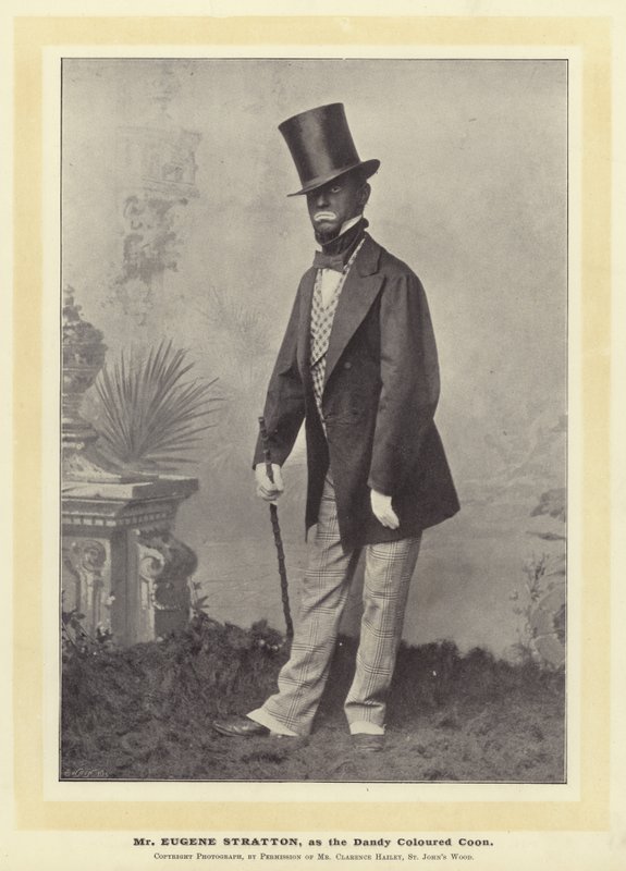 Bay Eugene Stratton, Züppe Renkli Rakun olarak by English Photographer