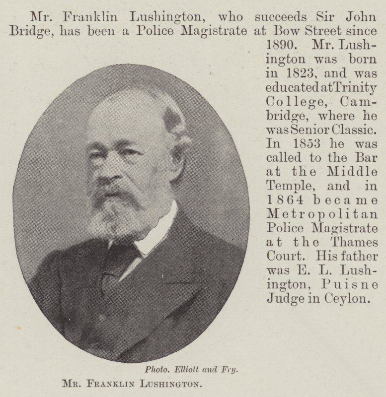 Bay Franklin Lushington by English Photographer