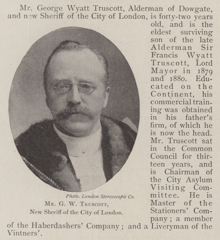 Bay GW Truscott, Londra Şehri