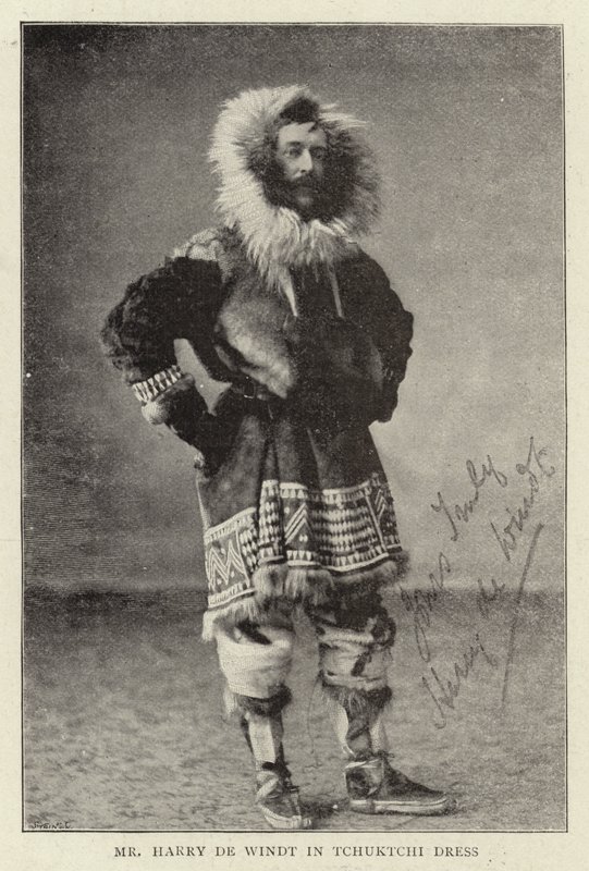 Tchuktchi Elbiseli Bay Harry de Windt by English Photographer