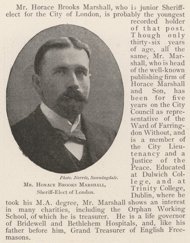 Bay Horace Brooks Marshall, Londra Şerif Seçilmiş by English Photographer