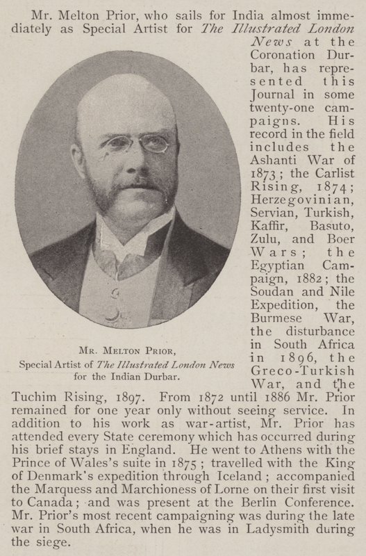 Mr Melton Prior, The Illustrated London News for the Indian Durbar