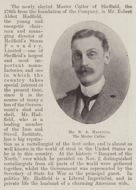 Bay RA Hadfield, Usta Cutler by English Photographer