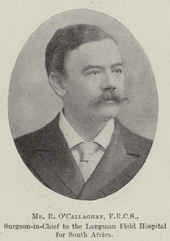 Bay R OCallaghan, FRCS, Langman Güney Afrika Sahra Hastanesi Baş Cerrahı by English Photographer