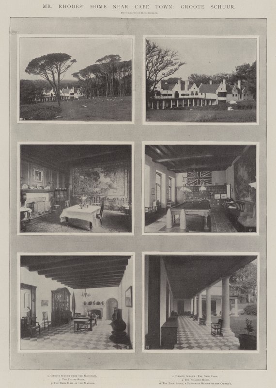 Cape Town yakınlarındaki Bay Rhodes Evi, Groote Schuur by English Photographer