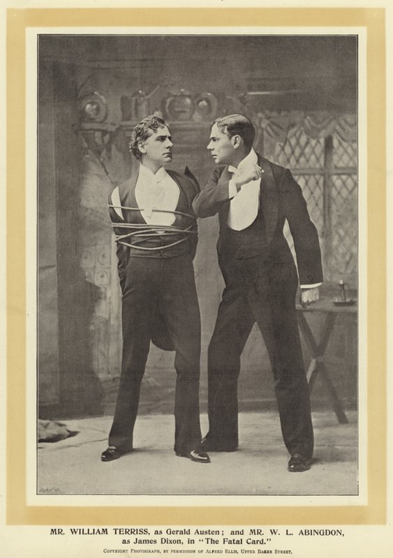 Gerald Austen rolünde Bay William Terriss; ve Bay W L Abingdon, The Fatal Card
