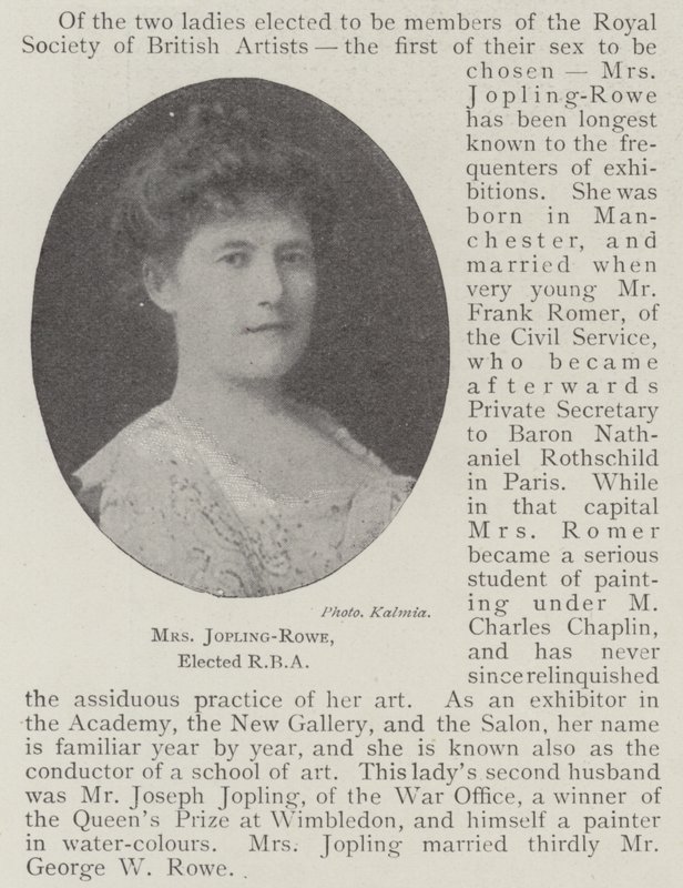Bayan Jopling-Rowe, RBA seçildi by English Photographer