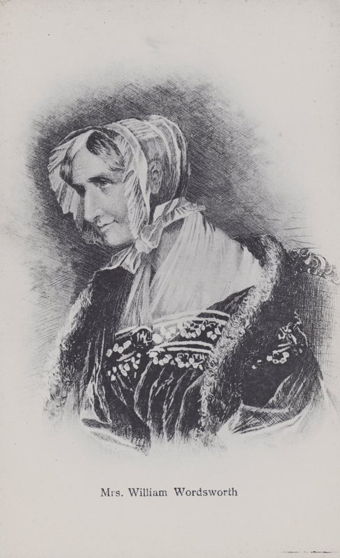 Bayan William Wordsworth, şairin karısı (s/b fotoğraf) by English Photographer