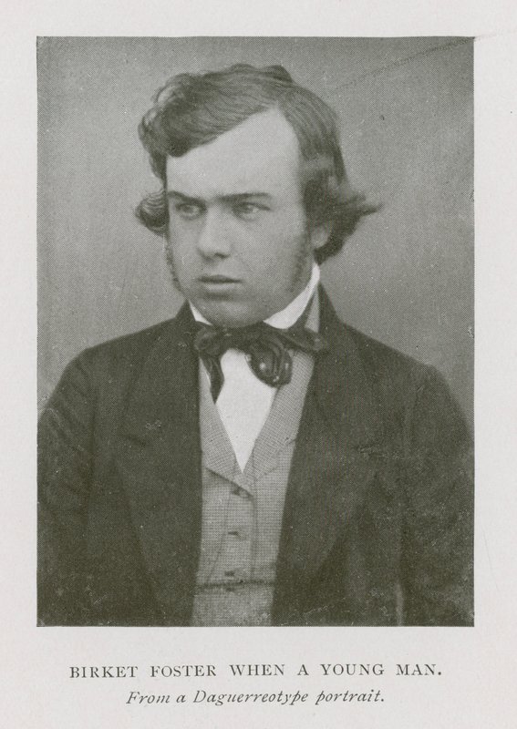 Myles Birket Foster, İngiliz sanatçı, genç bir adam olarak (s/b fotoğraf) by English Photographer