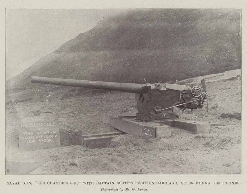 Deniz Silahı, Joe Chamberlain, Kaptan Scotts Pozisyon Taşıma ile, On Tur ateş ettikten sonra by English Photographer