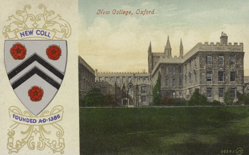 New College, Oxford (renkli fotoğraf) by English Photographer