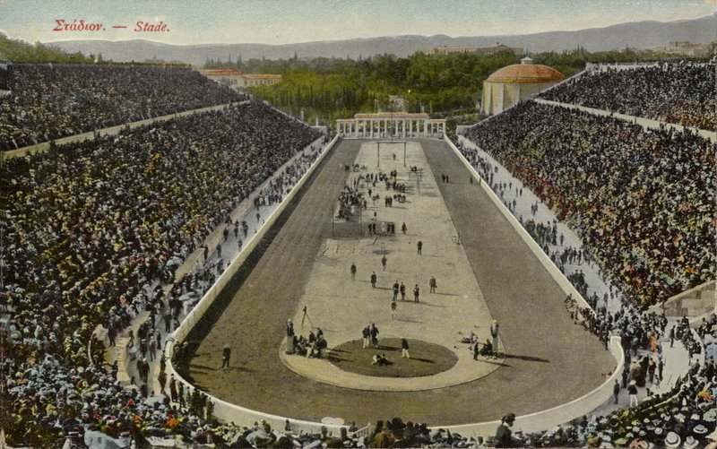 Olimpiyat Stadı, Atina, Yunanistan (renkli fotoğraf) by English Photographer
