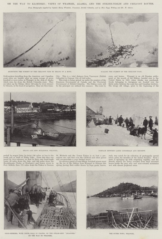 Klondike Yolunda, Wrangell, Alaska ve Stikine-Teslin ve Chilkoot Güzergahlarından Manzaralar by English Photographer