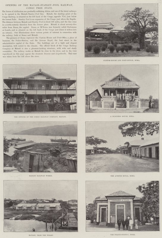 Matadi-Stanley-Pool Demiryolunun Açılışı, Kongo Serbest Devleti by English Photographer
