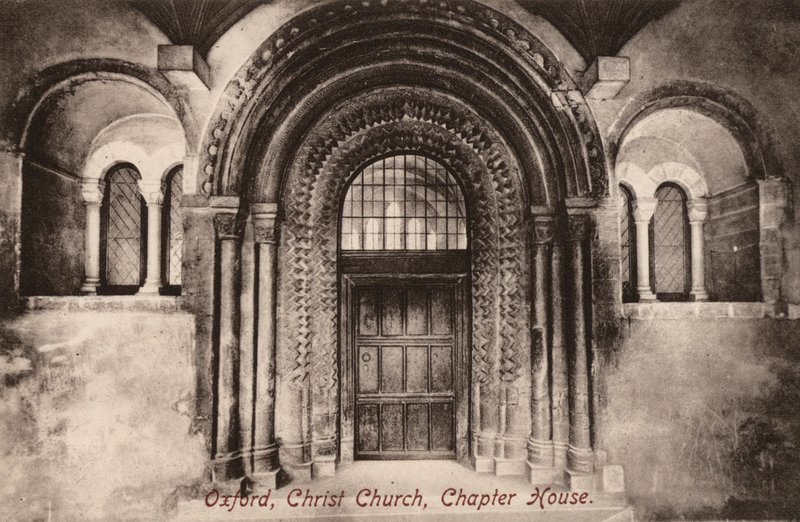 Oxford, Christ Church, Chapter House (s/b fotoğraf) by English Photographer