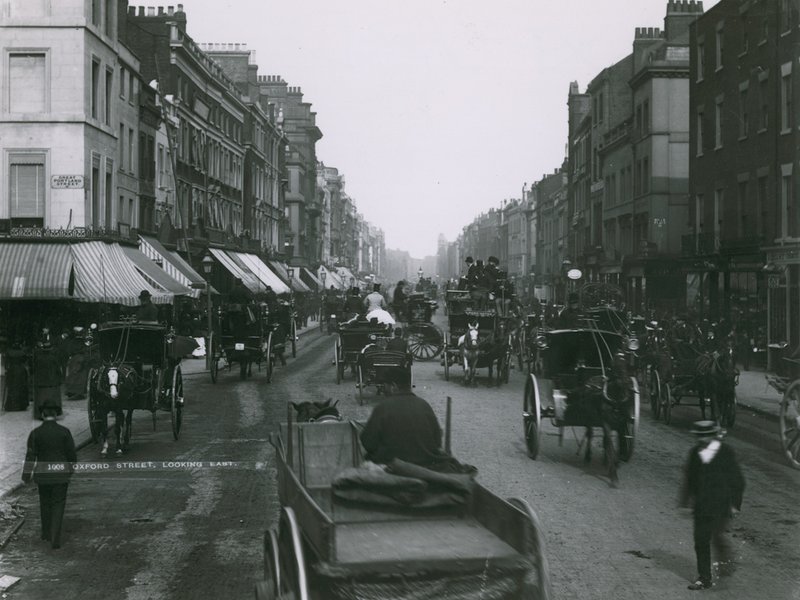 Oxford Street, Londra, doğuya bakıyor by English Photographer