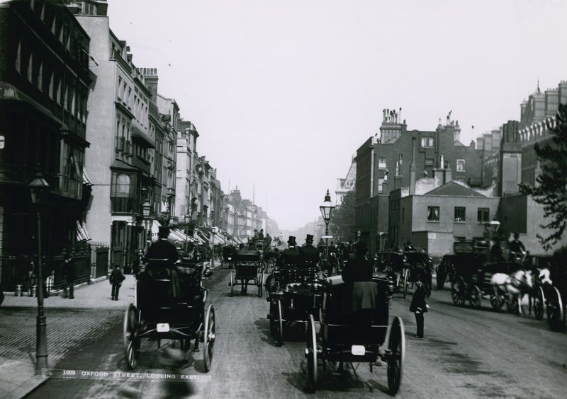 Oxford Street, Londra, doğuya bakıyor by English Photographer