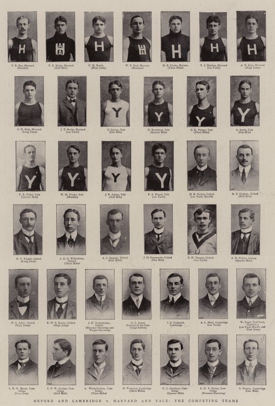 Oxford ve Cambridge v Harvard ve Yale, Rakip Takımlar by English Photographer