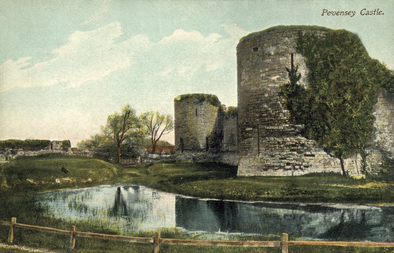 Pevensey Kalesi (renkli fotoğraf) by English Photographer