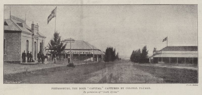 Pietersburg, Boer Başkenti, Albay Plumer tarafından ele geçirildi by English Photographer