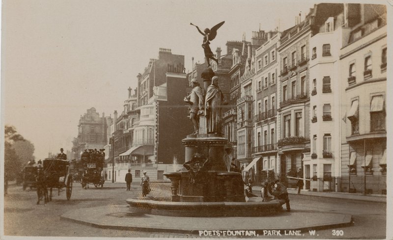 Şairler Çeşmesi, Park Lane, Londra by English Photographer
