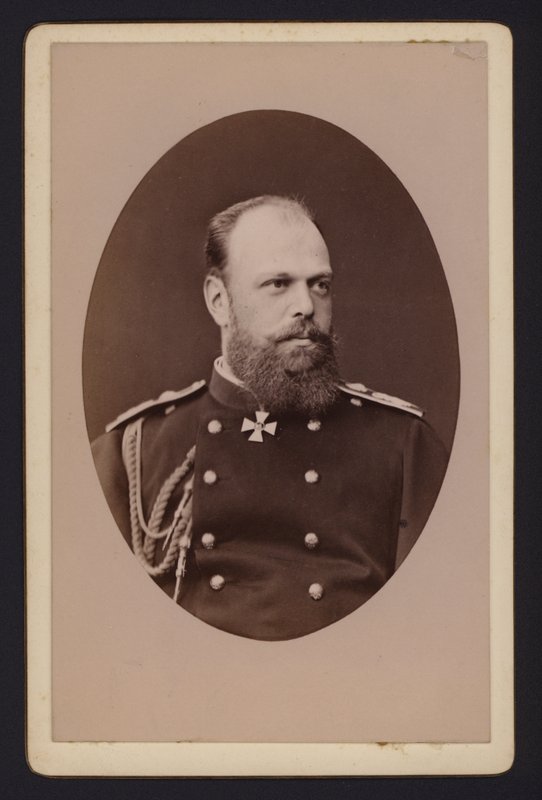 Portre, Rusya Çarı III. Aleksandr (s/b fotoğraf) by English Photographer