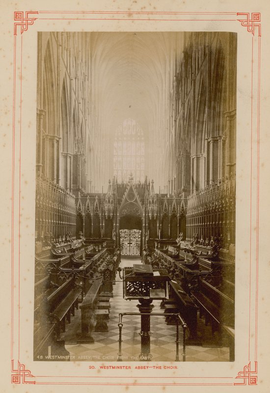 Westminster Abbey Korosu Kartpostalı by English Photographer