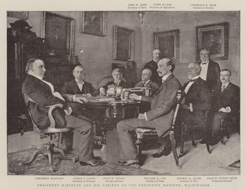 Başkan McKinley ve Kabinesi Washington