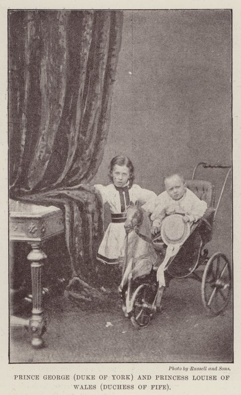 Prens George (York Dükü) ve Galler Prensesi Louise (Fife Düşesi) by English Photographer