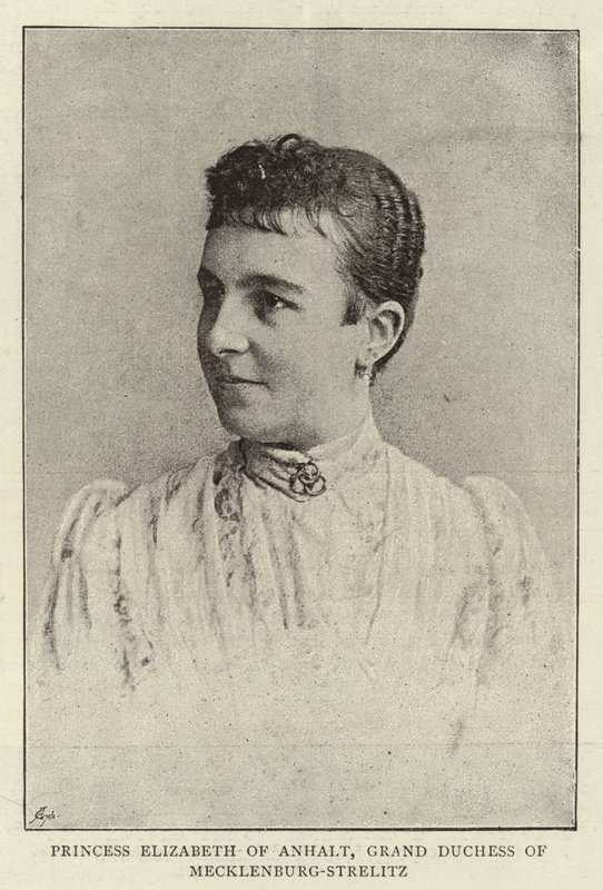 Anhalt Prensesi Elizabeth, Mecklenburg-Strelitz Büyük Düşesi by English Photographer