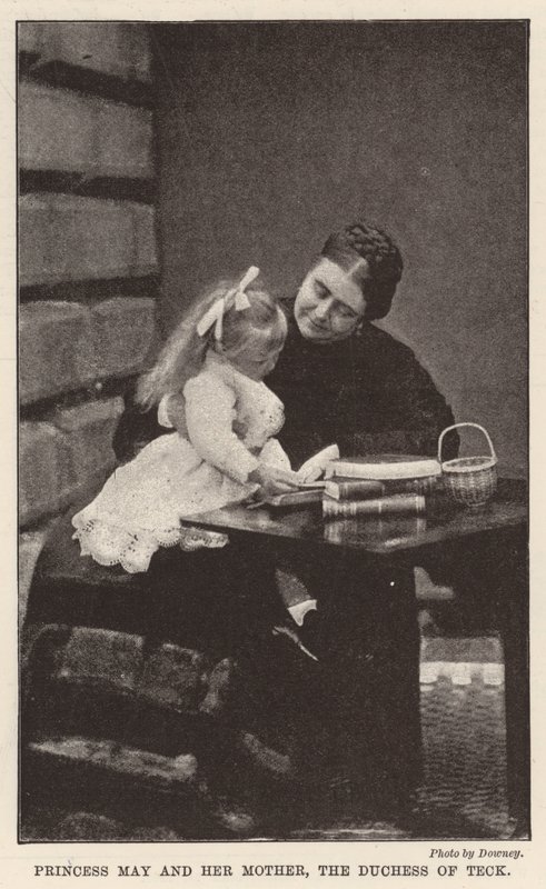 Prenses May ve annesi Teck Düşesi by English Photographer