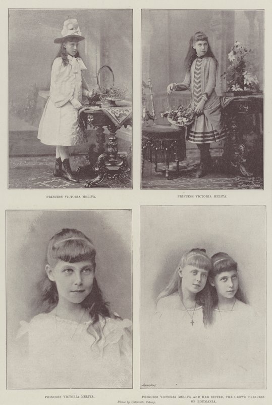 Saxe-Coburg ve Gotha Prensesi Victoria Melita by English Photographer
