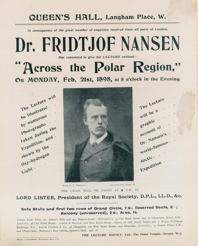 Dr Fridtjof Nansen konferansı programı, Polar Region Across the Polar Region by English Photographer