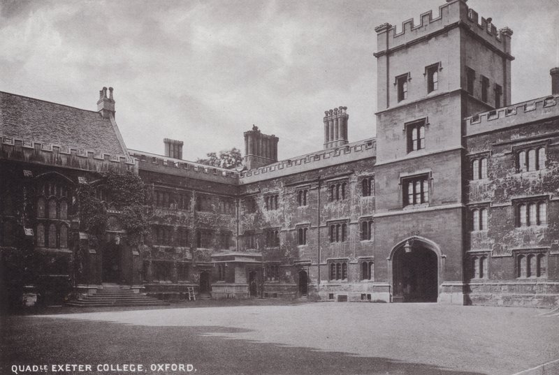 Dörtgen Exeter Koleji, Oxford by English Photographer