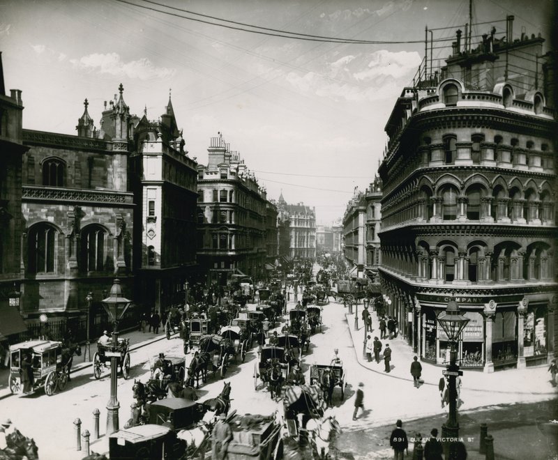 Kraliçe Victoria Caddesi, Londra by English Photographer