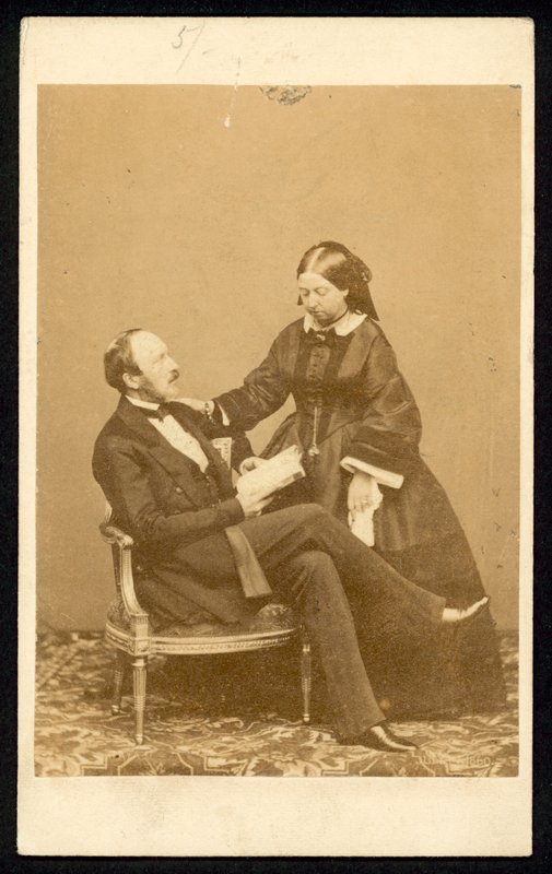 Kraliçe Victoria ve Prens Albert by English Photographer