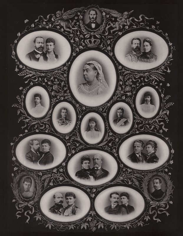 Kraliçe Victoria ve ailesi by English Photographer