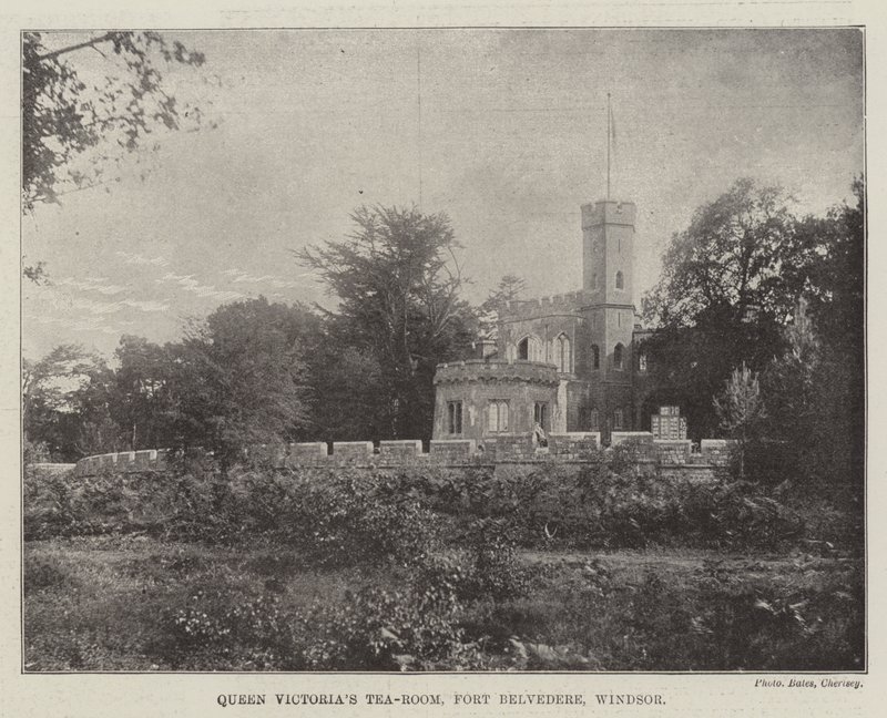 Kraliçe Victorias Çay Odası, Fort Belvedere, Windsor by English Photographer