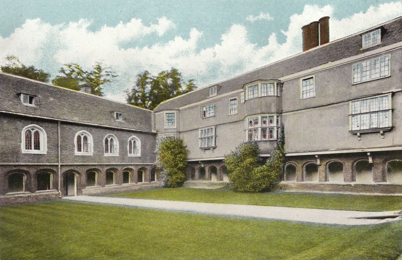 Queens Koleji, Cloisters Mahkemesi by English Photographer