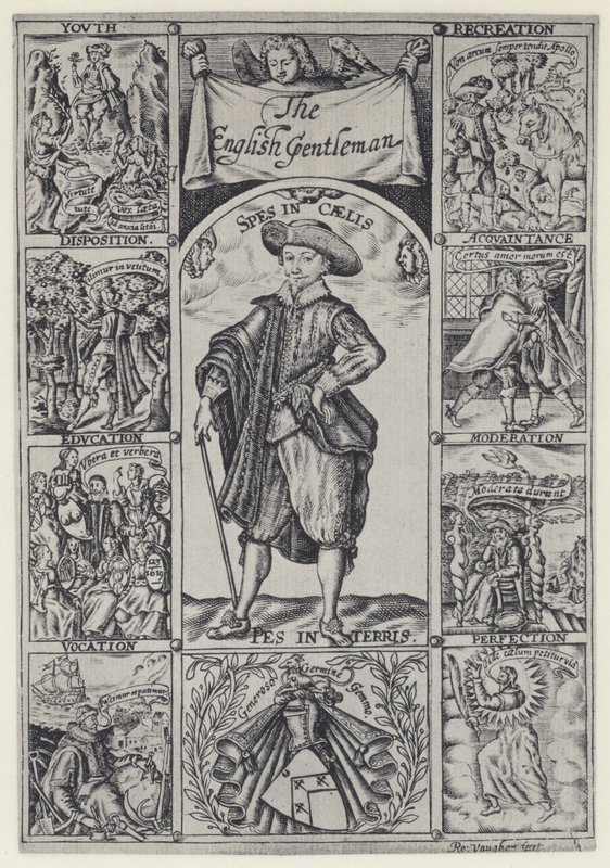 R Brathwait, The English Gentleman, J Haviland for R Bostock 1630 (s/b fotoğraf) by English Photographer