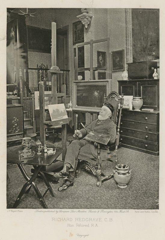 Richard Redgrave, Hyde Park Gate Stüdyosunda by English Photographer