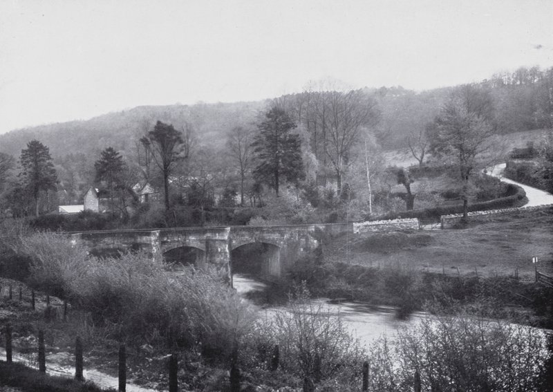 Avon Nehri, Limpley Stoke (s/b fotoğraf) by English Photographer