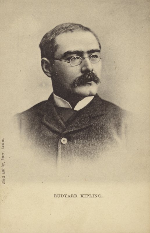 Rudyard Kipling (1865-1936), İngiliz kısa öykü yazarı, şair ve romancı by English Photographer