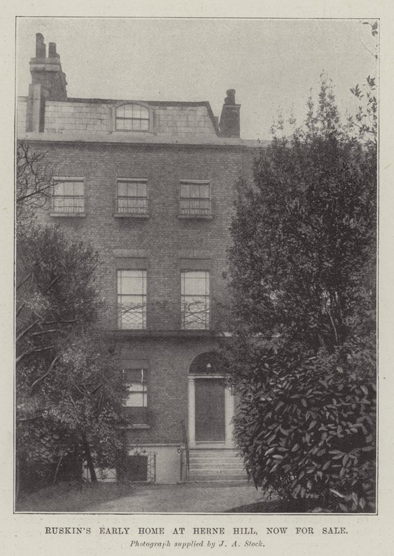 Ruskins Early Home, Herne Hill