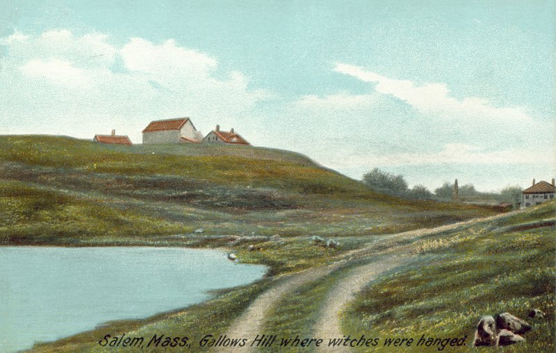 Salem, Massachusetts, cadıların asıldığı Darağacı Tepesi (renkli fotoğraf) by English Photographer