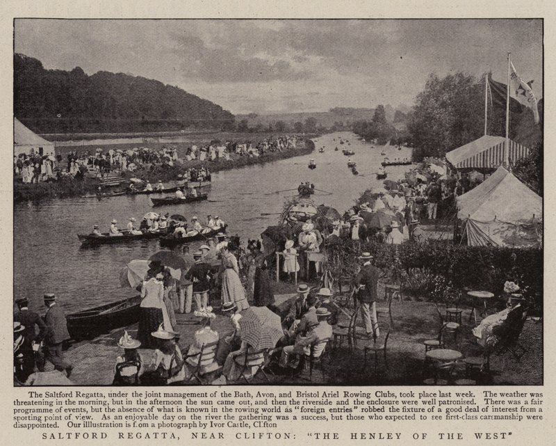 Saltford Regatta, Clifton yakınlarında, Batı