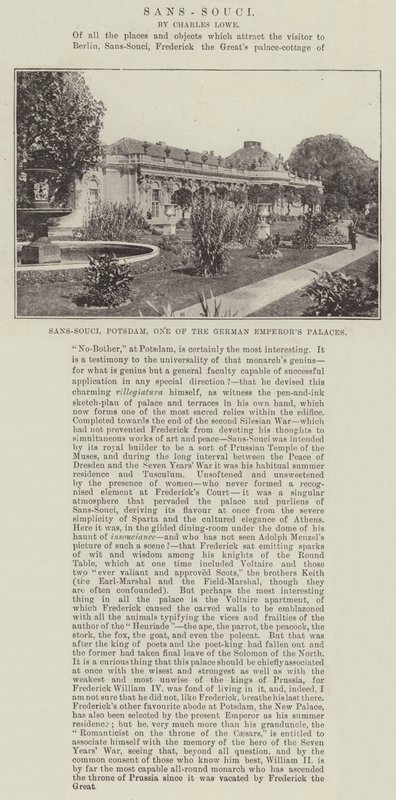Sans-Souci, Potsdam, Alman İmparatorlarının Saraylarından Biri by English Photographer