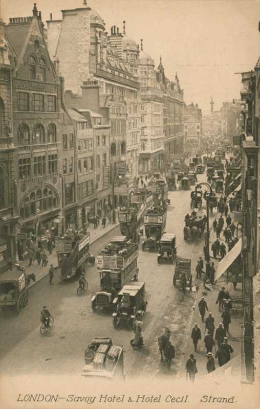 Savoy Otel ve Otel Cecil, Strand, Londra by English Photographer