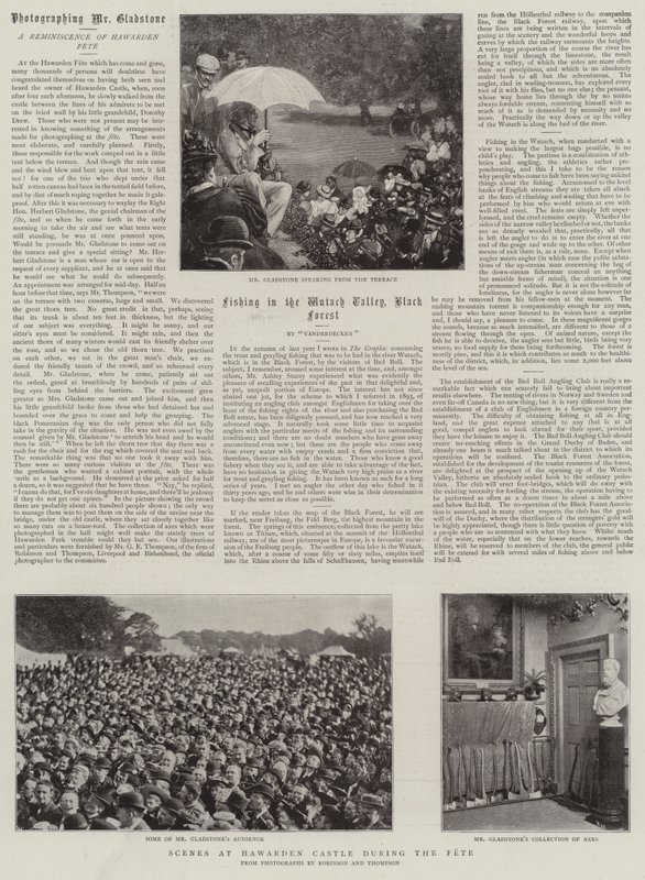 Fete sırasında Hawarden Kalesi'ndeki sahneler by English Photographer